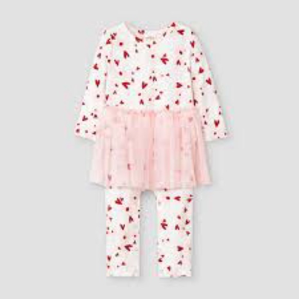 Cat & Jack Valentines 3-6m outfit